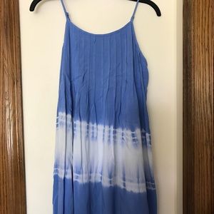 Poema blue and white dress